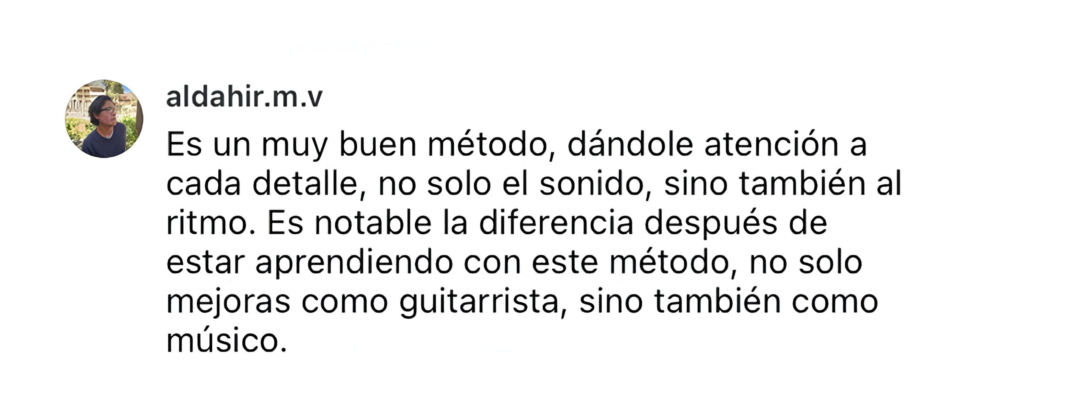 Testimonio alumno